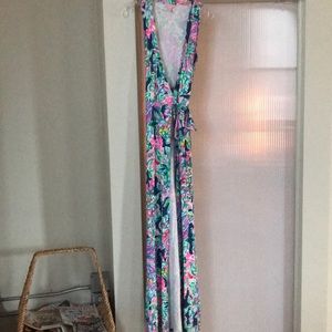 Lilly Pulitzer Delfina Wrap Maxi dress